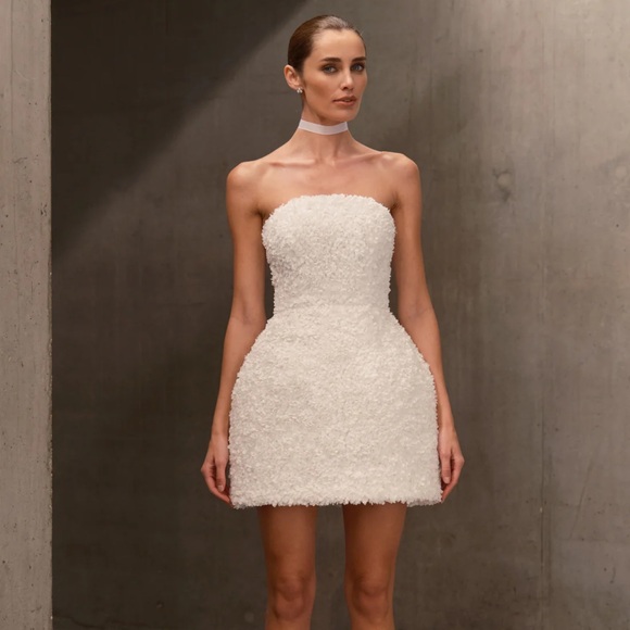 NADINE MERABI MAISY WHITE DRESS - Picture 2 of 5